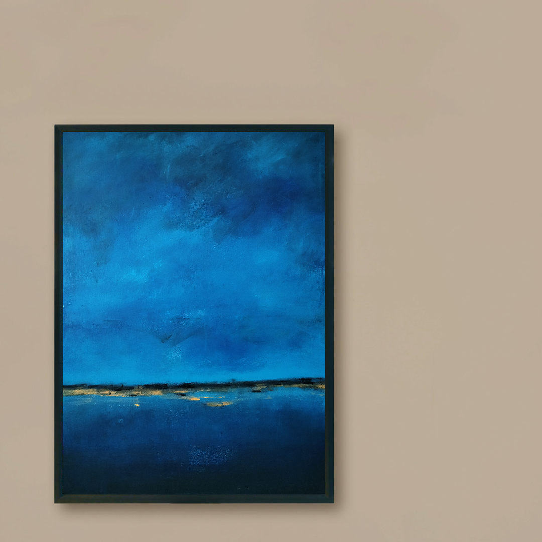 Obraz Akrylowy Brzeg Morski 60 x 80 cm na brązową ścianę Obraz Akrylowy Brzeg Morski 60 x 80 cm na ścianie brązowej