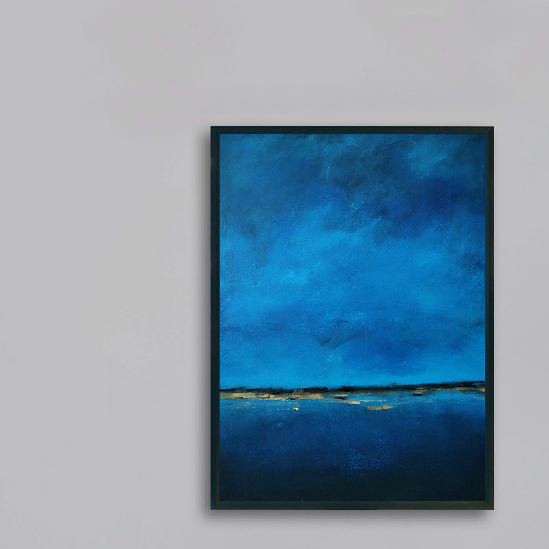 Obraz Akrylowy Brzeg Morski 60 x 80 cm na szarą ścianę Obraz Akrylowy Brzeg Morski 60 x 80 cm na ścianie szarej