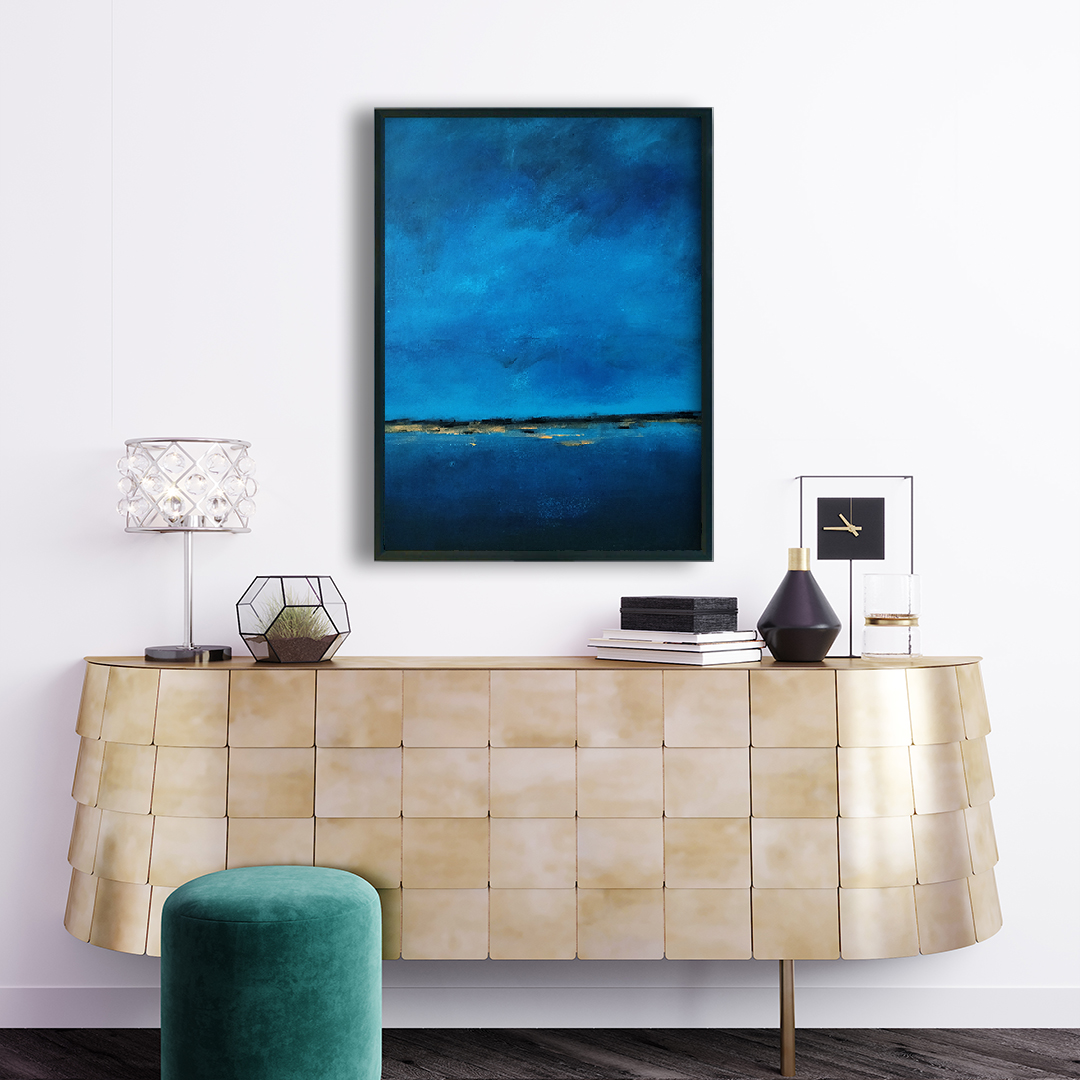 Obraz Akrylowy Brzeg Morski 60 x 80 cm w salonie. Kup obraz do salonu nad komodę Obraz do wnętrza w stylu boho