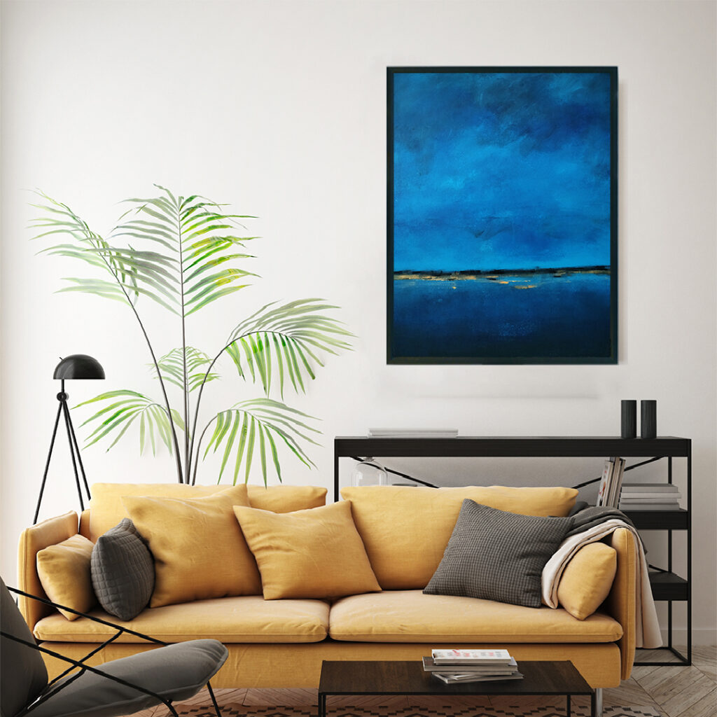 Obraz Akrylowy Brzeg Morski 60 x 80 cm w salonie. Kup obraz do salonu