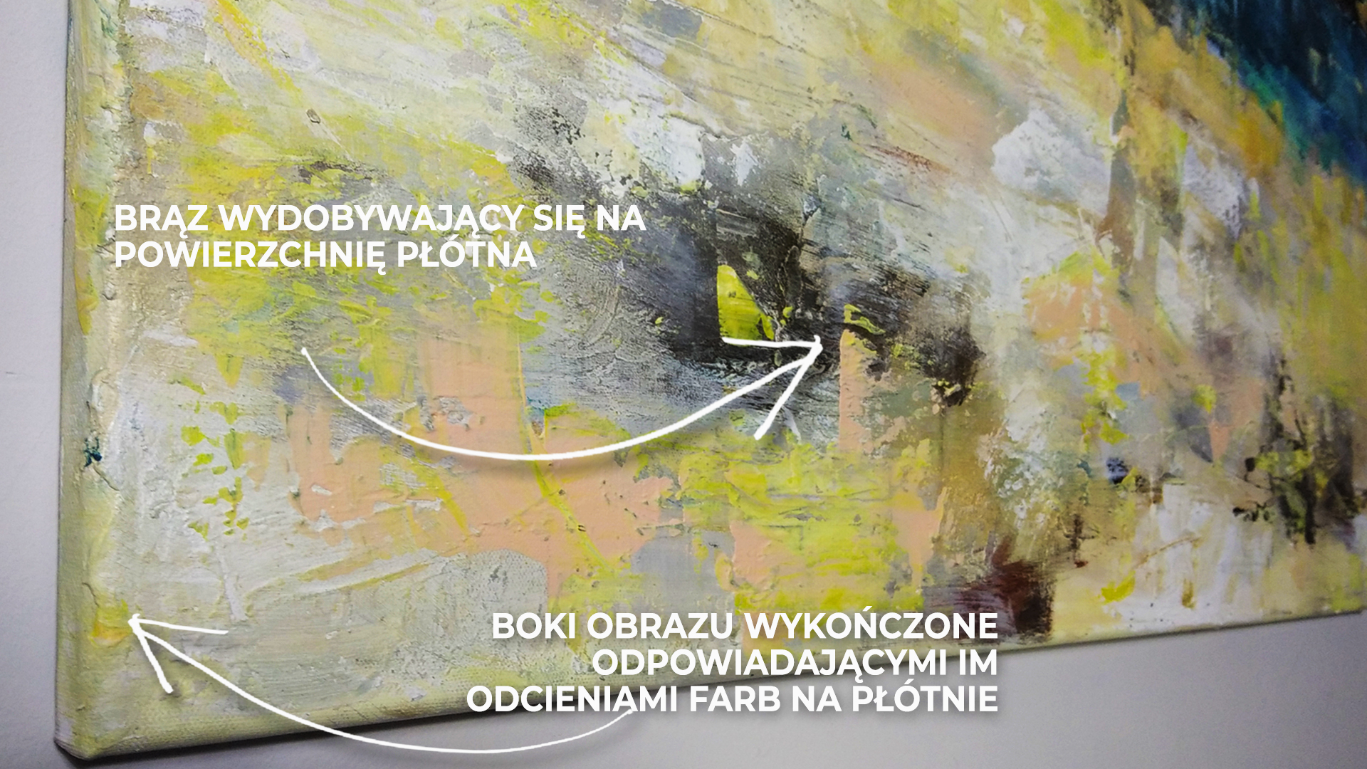 Obraz Akrylowy W Nieznane 100 x 100 cm brąz wydobywający się z obrazu Nowoczesny obraz abstrakcyjny do nowoczesnego wnętrza