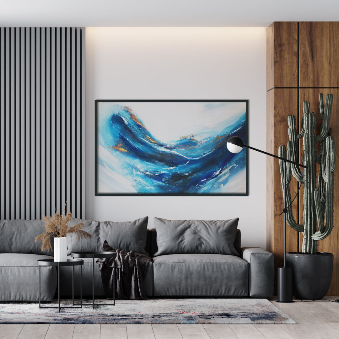 Obraz Akrylowy Podmuch115 x 75 cm obraz na ścianę do salonu Obraz do salonu. Abstrakcyjna propozycja obrazu do kupienia do salonu
