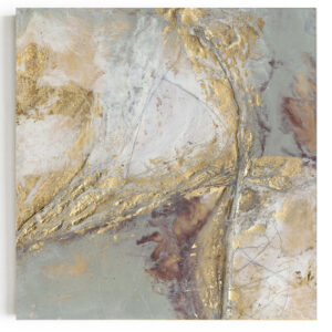 Kwadratowy – “Złota Otchłań” – Abstrakcyjne Obrazy Ręcznie Malowane do Nowoczesnego Wnętrza Salonu