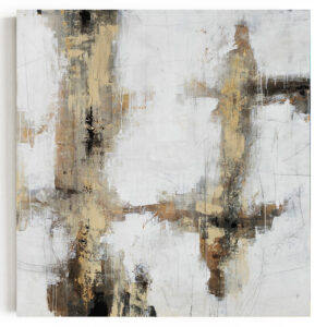 Kwadratowy – “Złoty Deszcz” – Ręcznie Malowane Obrazy do Salonu Autorskie Obrazy Malowane do Salonu