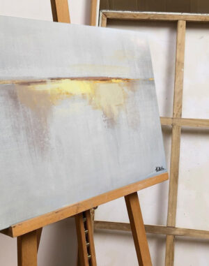 “Słońce Wschodzi” – Ręcznie Malowane Obrazy do Salonu Autorskie Obrazy Malowane do Salonu