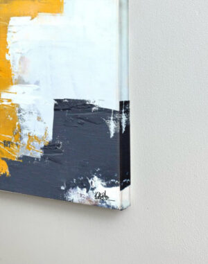 “Abstrakt Pomarańcz” – Ręcznie Malowane Obrazy do Salonu Autorskie Obrazy Malowane do Salonu