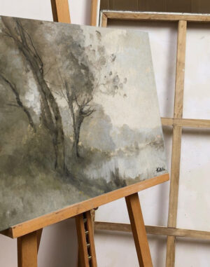 “Drzewa” – Ręcznie Malowane Obrazy na Płótnie do Powieszenia na Ścianę Poziomy Pionowy Kwadratowy
